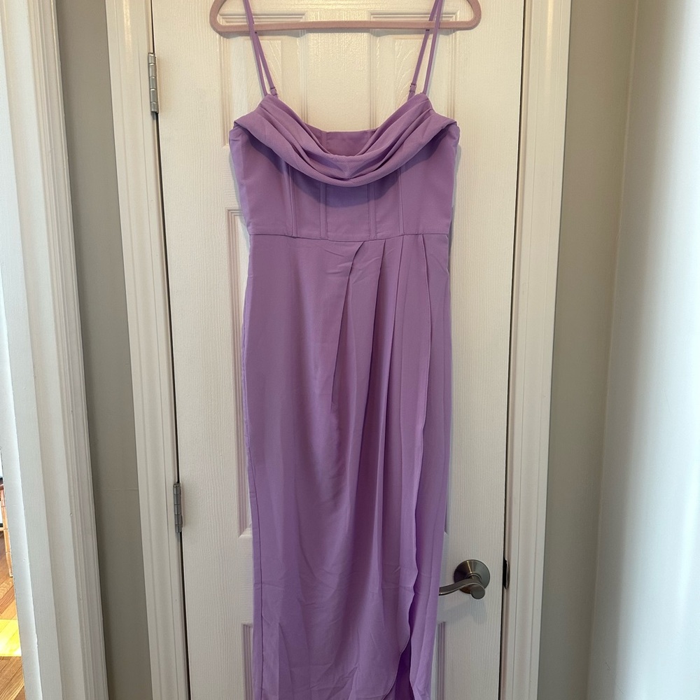NWT Showpo brand chiffon lilac gown - Picture 5 of 5